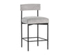 Seneca Counter Stool - Black - Polo Club Stone