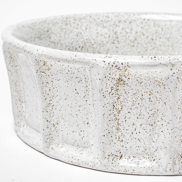 Silone (Small) 9L x 9W White Ceramic Bowl