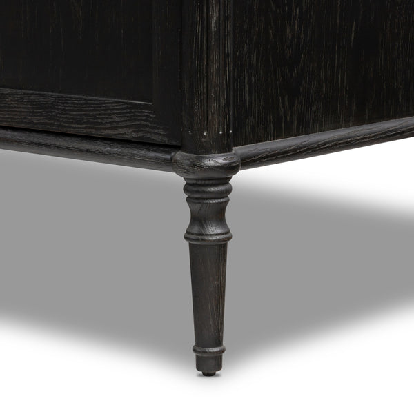 Toulouse Sideboard In Distressed Black Oak