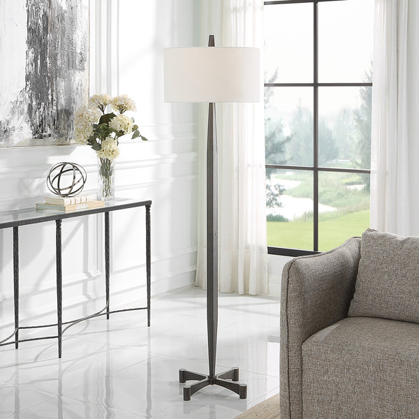 Counteract Rust Metal Floor Lamp
