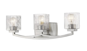 Zaid 3 Light Vanity in Brushed Nickel Finish