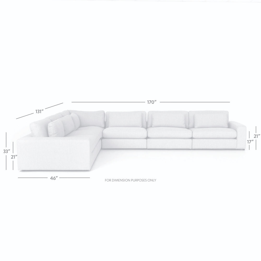 Bloor 6 Pc Sectional Essence in Natural
