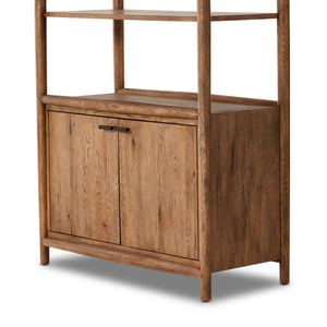 Glenview Bookcase In Weathered Oak