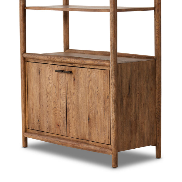 Glenview Bookcase In Weathered Oak