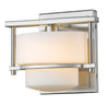 Porter 1 Light Wall Sconce in Brushed Nickel Finish
