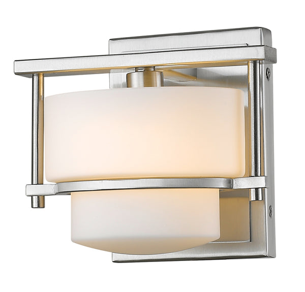 Porter 1 Light Wall Sconce in Brushed Nickel Finish
