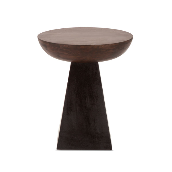 Jaipur 18" Two-Toned Round Accent Table