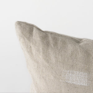Lacey 13 x 21 Beige/White Decorative Pillow Cover