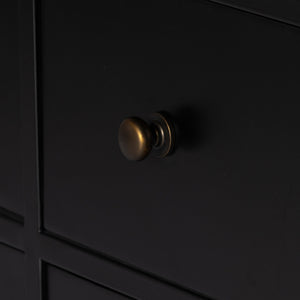 Belmont 12 Drawer Dresser - Black