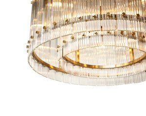 KORE CHANDELIER - SMALL - BRASS - CLEAR