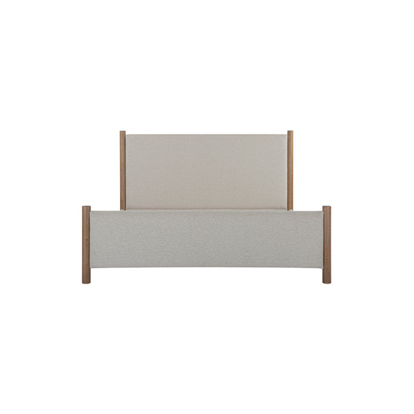 Moe's Warren King Bed with Upholstered Headboard