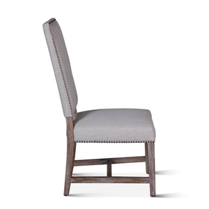 Darcy Dining Chair Greige Linen Driftwood Finish
