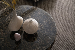Manhattan Coffee Table, Round, with Glass