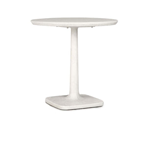 Paulina Outdoor Round Bistro Table 31" - White