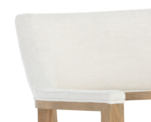 BRYLEA DINING ARMCHAIR - NATURAL - HEATHER IVORY TWEED