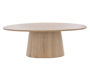 ELINA DINING TABLE - OVAL - LIGHT OAK - 84"