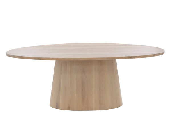 ELINA DINING TABLE - OVAL - LIGHT OAK - 84"