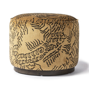 Sinclair Round Ottoman - Balkan Ochre