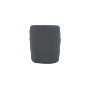 Moe's Maisie Rolling Dining Chair in Slate Blue
