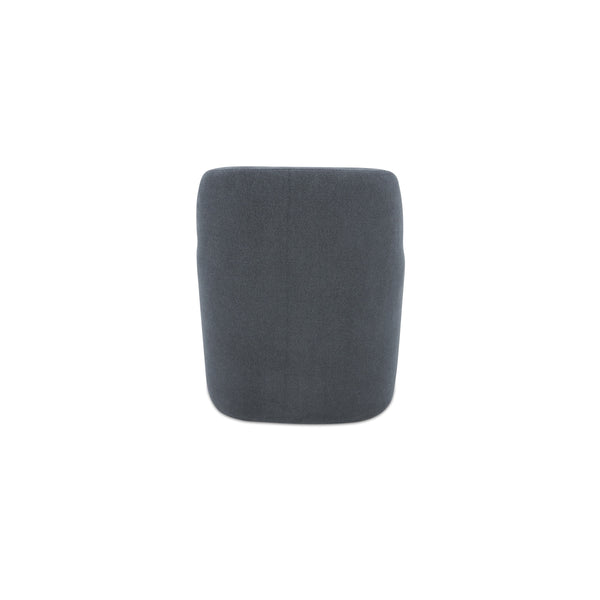 Moe's Maisie Rolling Dining Chair in Slate Blue