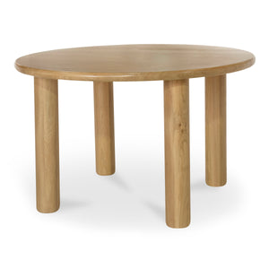 Moe's Milo Round Dining Table in Natural Oak