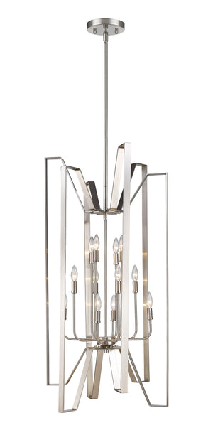 Marsala 12 Light Pendant in Brushed Nickel Finish