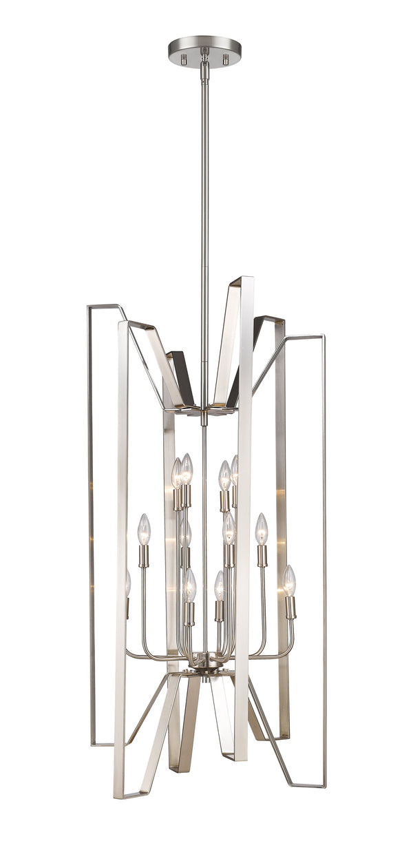 Marsala 12 Light Pendant in Brushed Nickel Finish