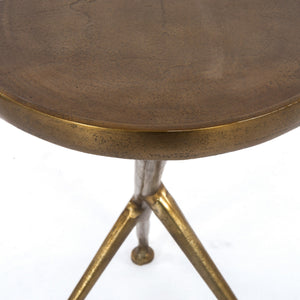 Schmidt Accent Table-Raw Brass