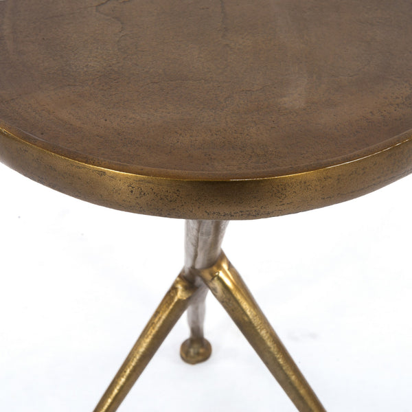 Schmidt Accent Table-Raw Brass