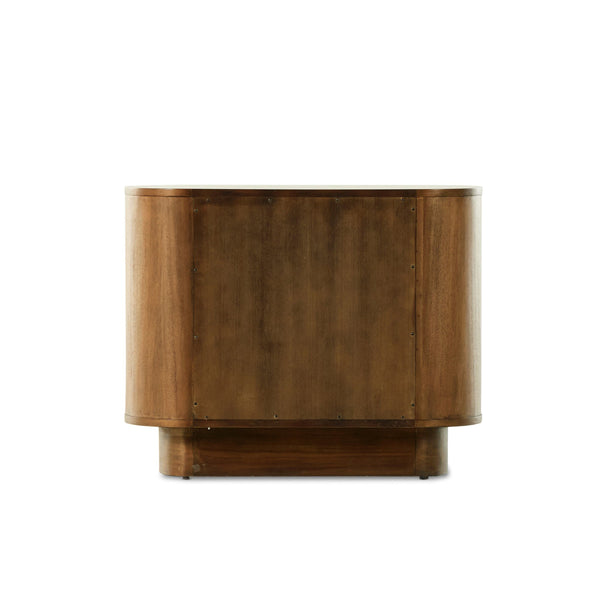 Paden Nightstand - Seasoned Brown Acacia
