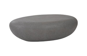 River Stone Coffee Table, Charcoal Stone, Large