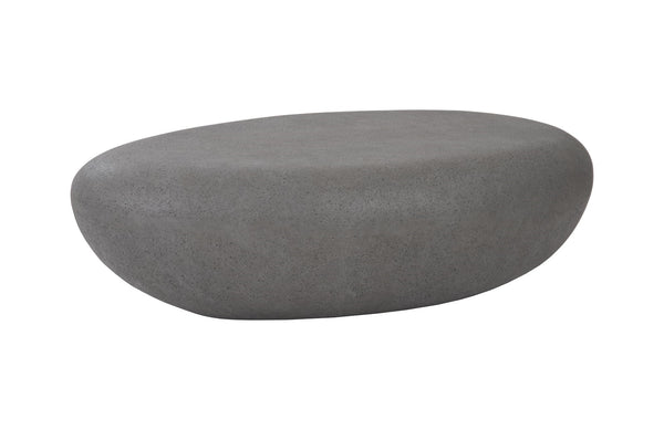 River Stone Coffee Table, Charcoal Stone, Large