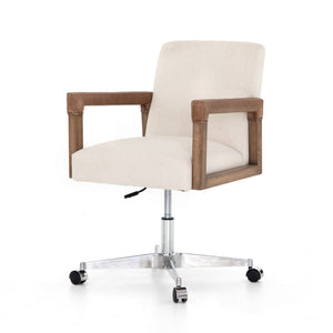 Reuben Traditional Desk Chair In Harbor Natural
