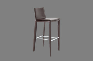 Tiffany bar stool brown bonded leather