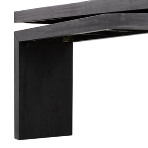 Matthes Console Table In Aged Black Pine