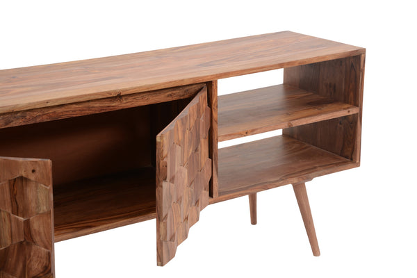 Moe's O2 TV Cabinet in Natural Sheesham Wood