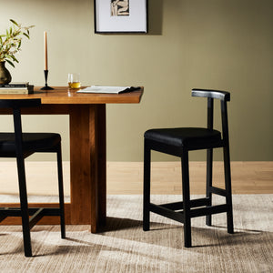 Tex Stool In Black Rosa Morada