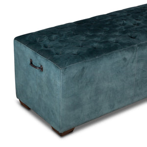 D'Orsay 78" Upholstered Leather Bench