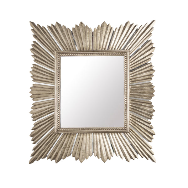 EX LARGE RAYMOND MIRROR IN CHAMPAGNE SILVER LEAF