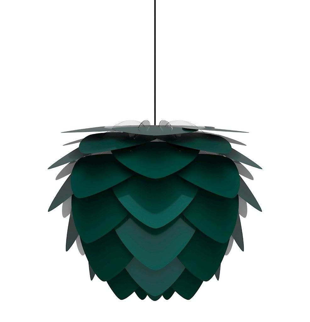 Aluvia Medium Plug-In Pendant in Forest with Black Cord