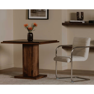 May Cafe Table with Double Square Top in Walnut