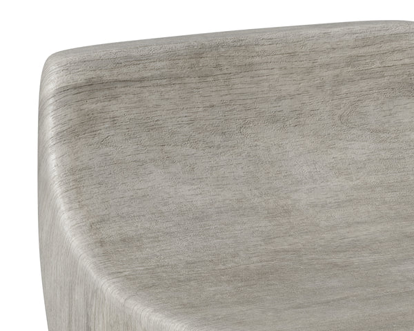 LEDGER STOOL - ASH GREY WOOD LOOK