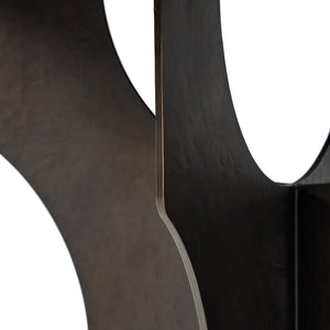 Round Side Table in Bronze Solid Iron