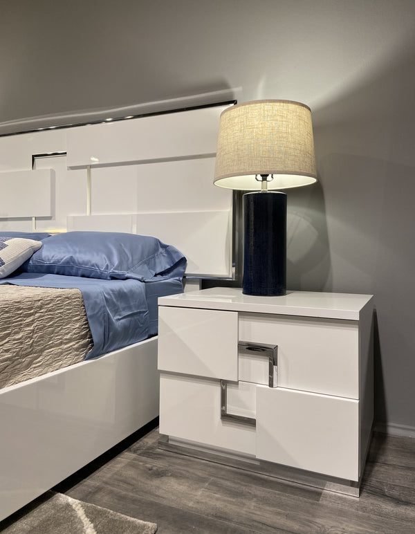 Infinity Premium Night Stand in Bianco Lucido