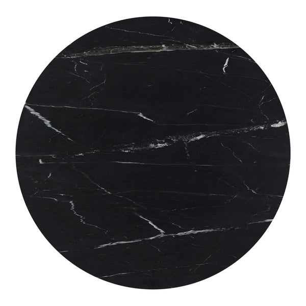 Tower Dining Table Black Marble by Moe's