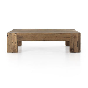 Abaso Coffee Table In Rustic Wormwood Oak