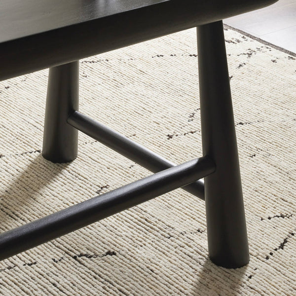 Lorik Desk - Worn Black Acacia
