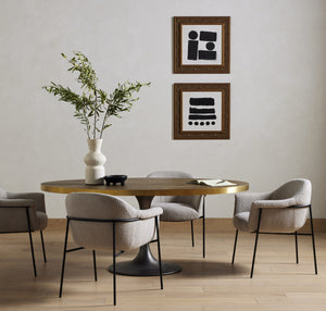 Suerte Dining Chair In Knoll Sand