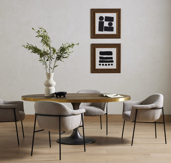 Suerte Dining Chair In Knoll Sand