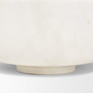 Katora Large Premium Solid White Marble Bowl